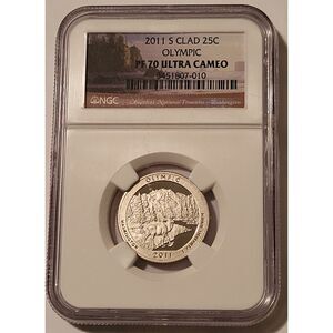 2011 S Clad Olympic NP Quarter Proof PF70 UC NGC